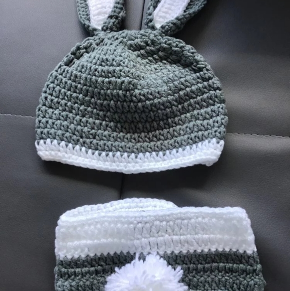 Crochet 2pcs/Set Newborn Photography Props - Picture 5 of 8